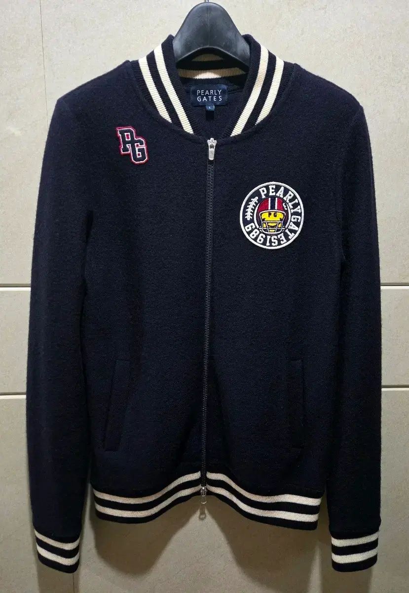 最高 パーリーゲイツ ゴルフ ニットジップアップ 1 55 55半