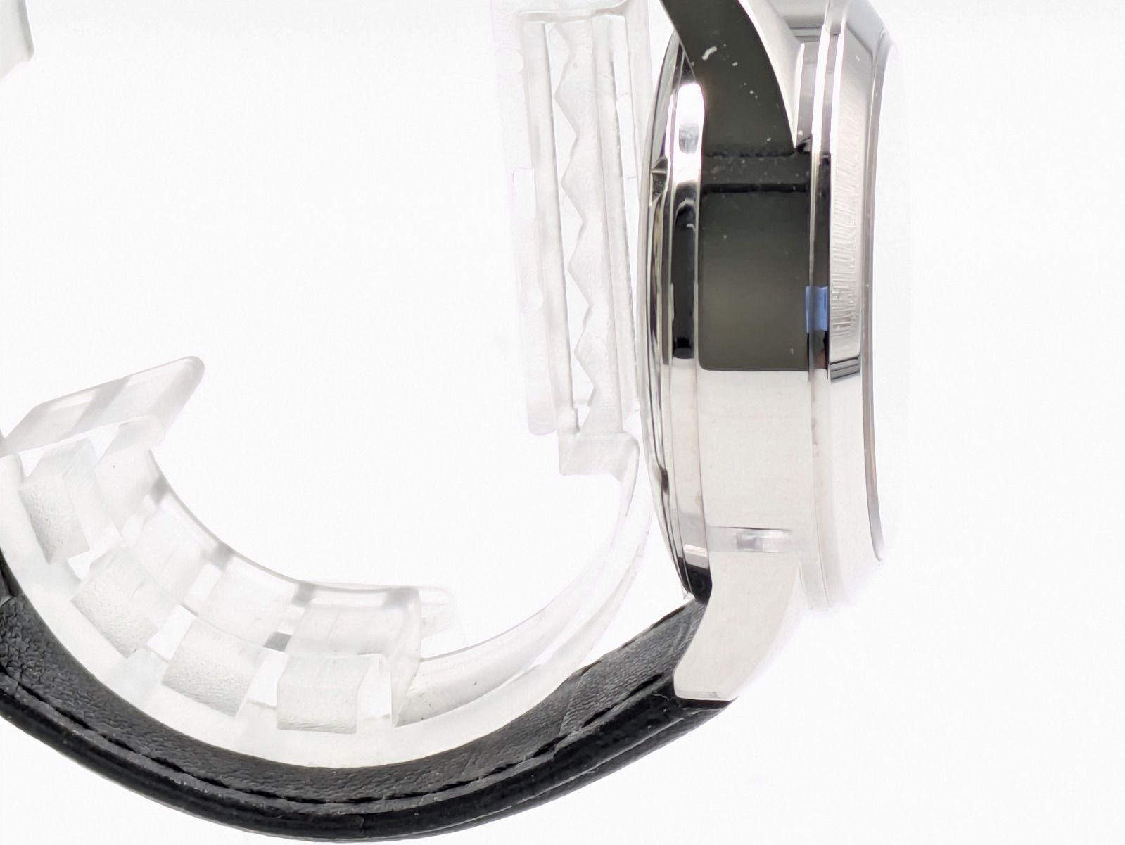 腕時計 ブラックレザー