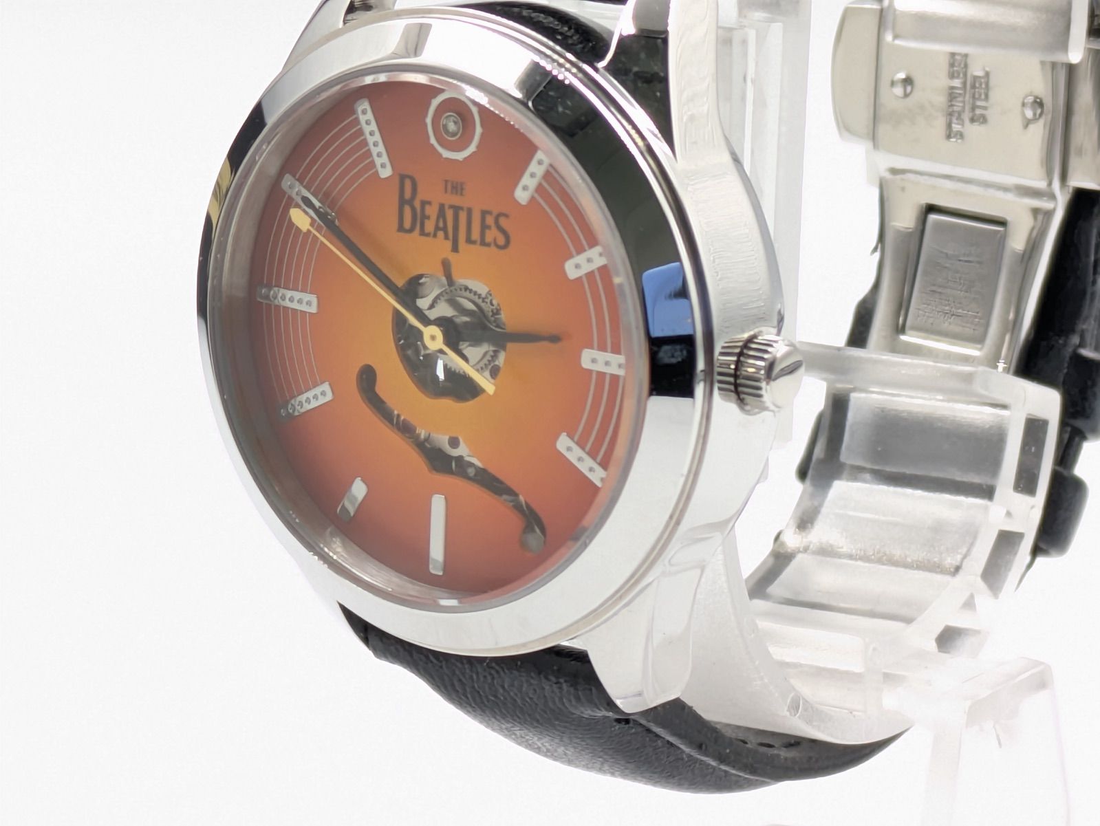 ザ・ビートルズ 50周年 JAPAN TOUR 1966 腕時計 ブラックレザー 自動