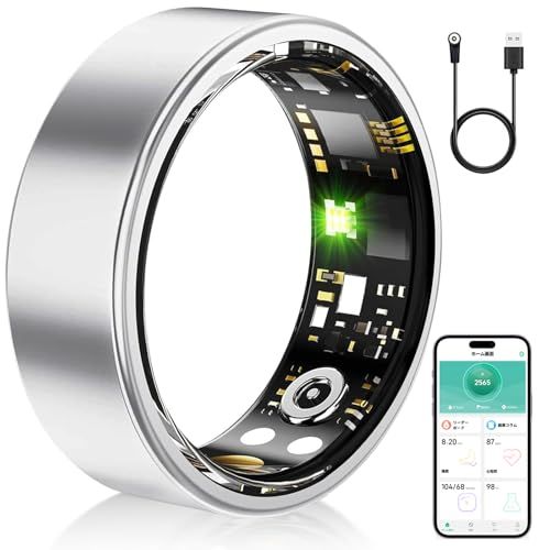 スマートリング 健康管理 新登場 カメラ制御 smart ring Android Iphone対応 10日間使用 8種類運動モード 3種類データ測定 GPS運動記録 IP 68防水 USB磁気充電 活動量計 睡眠管理 小 493 ecf 0 f