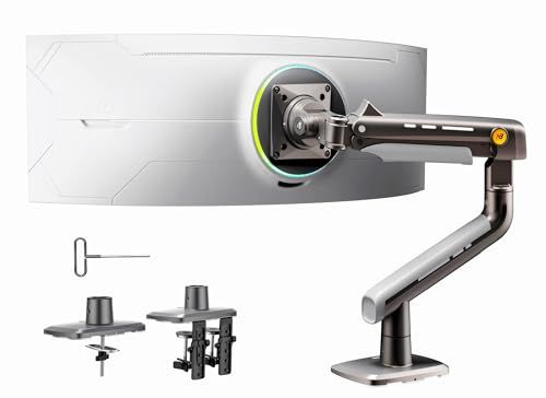 大型モニターアーム 大画面 高耐荷重2 18 24 49インチ対応 ウルトラワイド湾曲用 ゲーミングモニターアーム 27 32 34 42 ディスプレイアーム 曲面モニター 機械スプリング VESA 75 b 17 bbaf 8