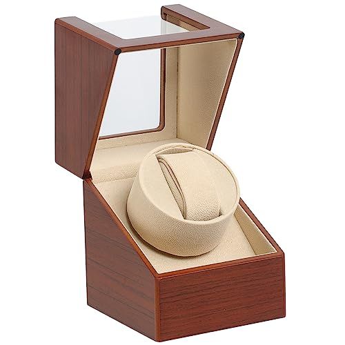 ワインディングマシーン ウォッチワインダー ワインダー 腕時計 自動巻きワインディングマシーン マブチモーター 腕時計自動巻き上げ機 収納ケース 1本巻き 木目調-138 R 278667 ac