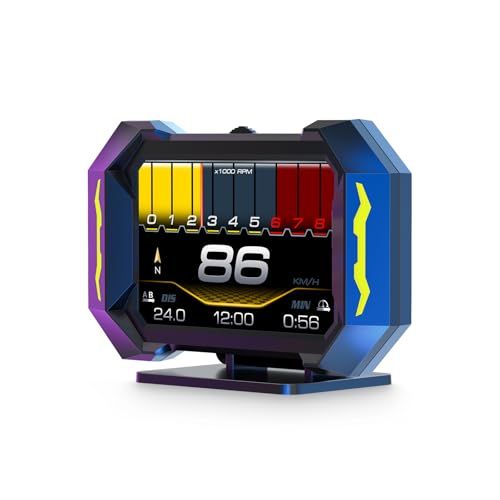 P 25 obd 2マルチメーター タコメーター hud 2車 ヘッドアップディスプレイ 速度 水温表示 アラーム警告 ブレーキテスト 全車種対応ECUデータ読み取り 6 aacb 15 a