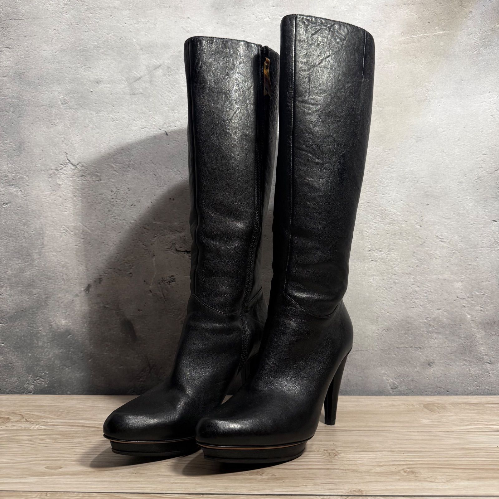✨Paul Smith ポールスミス ロングブーツ ヒール レザー 38 美品 