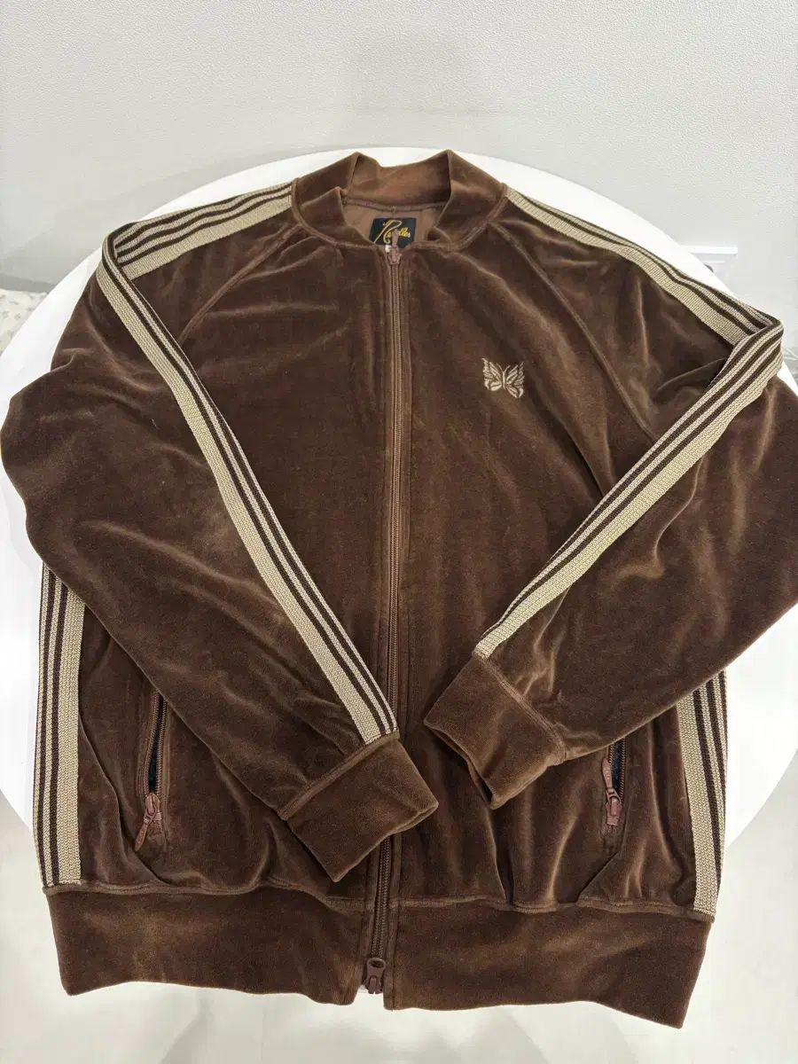 ニードルズ R C track Jaket ベロア ブラウン M