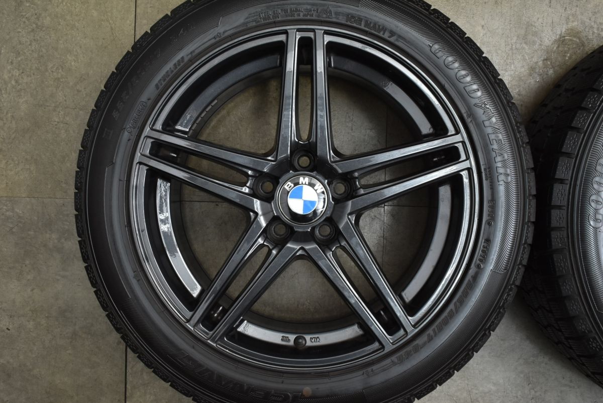 バリ溝 社外アルミ 17 in 7 5 J 30 PCD 112 グッドイヤー アイスナビ7 225 50 R BMW G 20 21 3シリーズ 22 23 4シリーズ