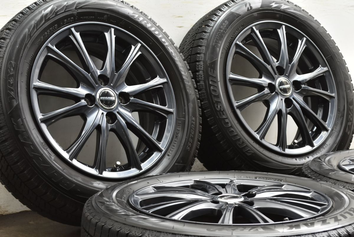 美品】WAREN 15in 5.5J +45 PCD100 ブリヂストン ブリザック VRX2 175