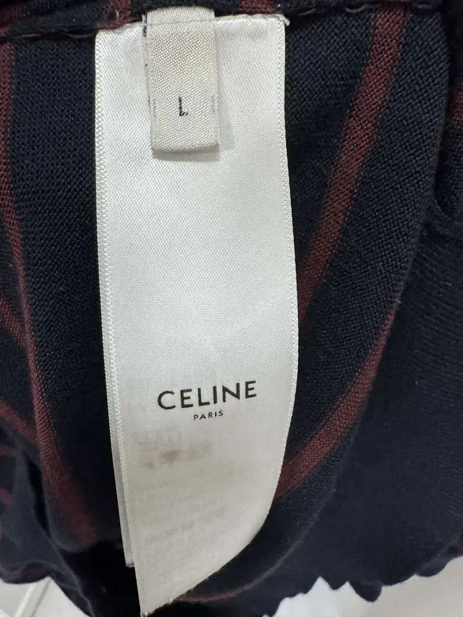 Celine セリーヌ ストライプ ポロ KARA カラ 半袖 L Tシャツ トップス メンズ