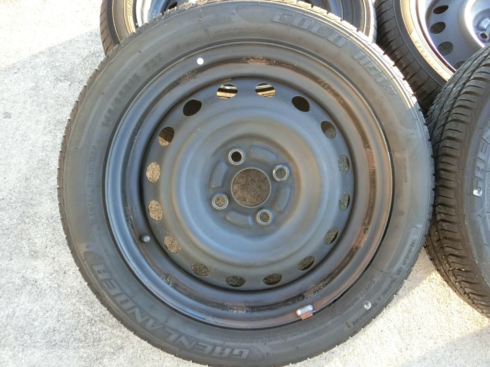 896 15インチ スチールホイール 4穴 4本セット 145 65 R 15 175 55 三菱 アイ HA 1 W 外し