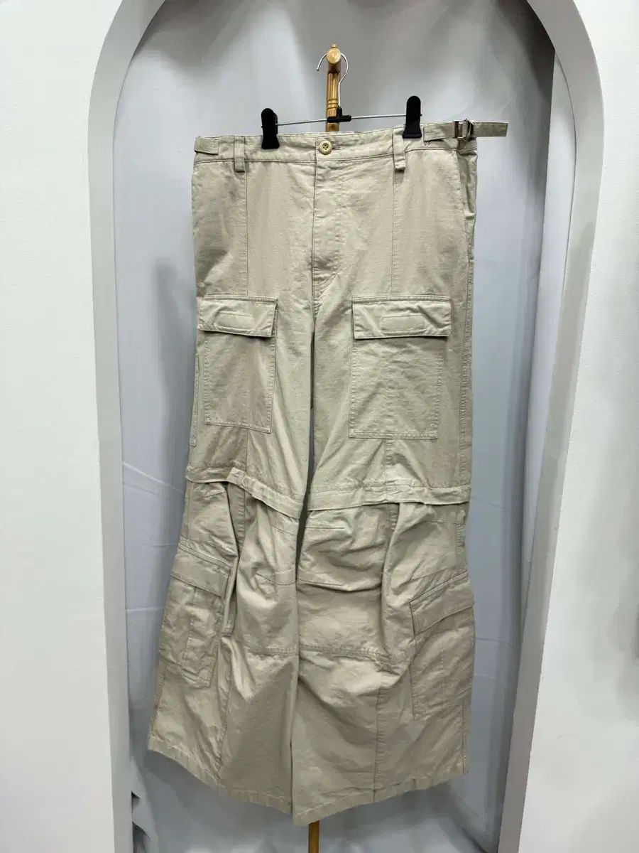 バレンシアガ フ リップストップ カーゴ パンツ L