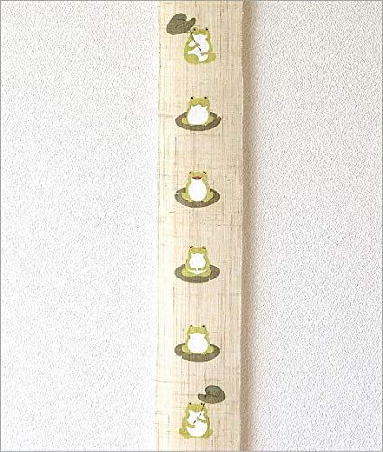  タペストリー おしゃれ 和風 和モダン 麻 縦長 細タペストリー 六かえる wlj 1394 961 a 9 e 77 その他 キッチン 食器