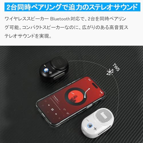  小型で軽量 クリップ式 Divoom スピーカー Bluetooth 5.3 アウトドア用 ハンズフリー IP 67防塵防水 耐衝撃 ポータブル TWS対応 強化された低音 最大10時間再生 USB Type-C充電 Itour-S 98 a 5 856 その他 キッチン 食器