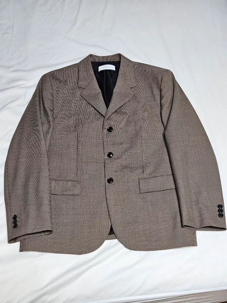 Tonywack クルー ド ブラウン CHECK ブレーザー XL フォーマル対応 ミニマル