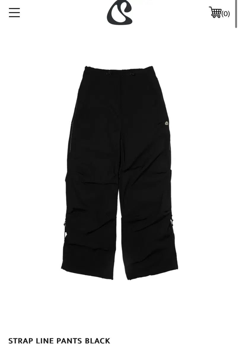 1 size スマートアーバンユースフル ストラップ LINE パンツ ブラック smarturbanuseful ISSEY MIYAKE