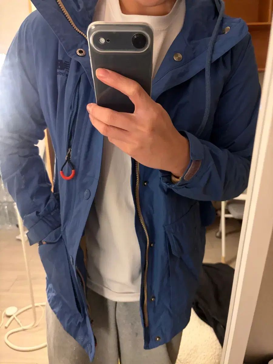 ニュー ンス ブルー マウンテンパーカー アウター ウィンドブレーカー ヴィンテージ