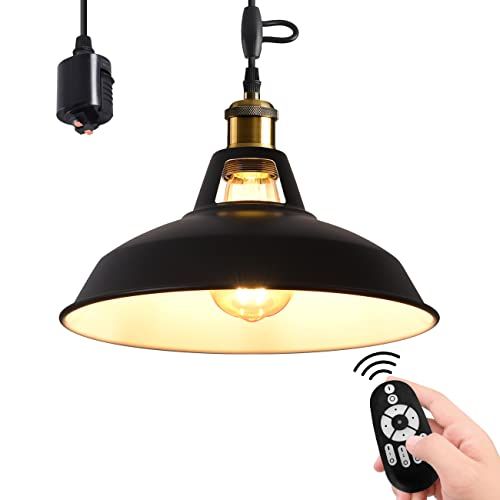 LVWIT ペンダントライト ダクトレール式 E 26口金 直径27 CM 北欧風 LED電球付き 調光調色 エジソン電球 消費電力6 W 遠隔操作 コード付き 60 cm調節 吊り下げ インテリア 天井照明 雰囲気 昼光色 昼白色 電球 9 de 0 d 180