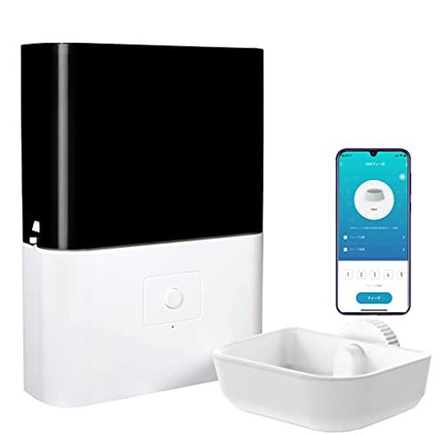 自動給餌器 ケージ取付タイプ 猫 犬 ペット 餌やり うさぎ オートフィーダー 2 3 L容量 小型犬 給食機 自動給餌機 スマホで遠隔操作 猫用品 犬用品 えさやり器 ウサギ用品 Wi Fiが必要 WAY給電 録音 タイマー 記憶 9 e 77365