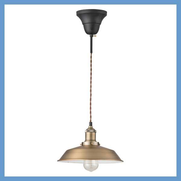ペンダントライト レトロデザイン W 26×D 26×H 16 cm コード長 1 m シーリングプラグ No.723
