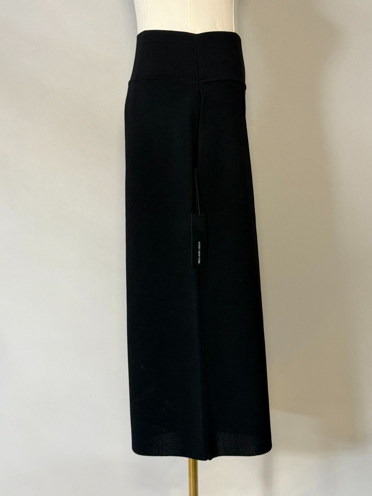 未使用☆現行品FOXEY/フォクシーニューヨークブラック ニットパンツ38