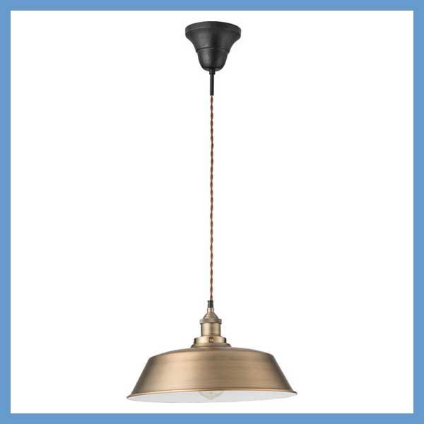 ペンダントライト レトロデザイン W 36×D 36×H 21 cm コード長 1 m シーリングプラグ No.724