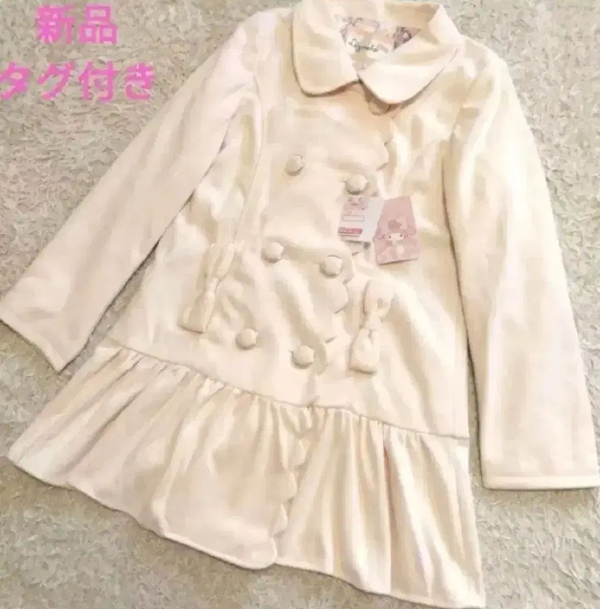 レア⭐️リズメロ⭐️花柄⭐️コート⭐️リボン⭐️M⭐️リズリサ‪⭐️マイメロ⭐️限定⭐️平成ギャル ラテギャル 姫ギャル リズリサ マイメロ リズメロ コート - メルカリ