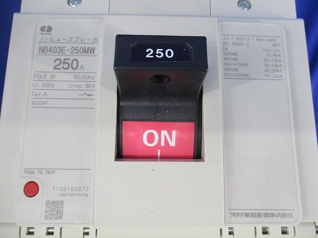 ノーヒューズブレーカ3 P 250 A NB 403 E-250 MW