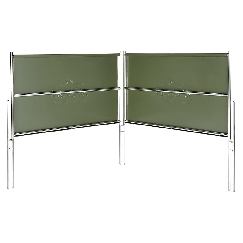 南湖 キャンプ ギア 焚火台 ウィンドスクリーン 大型風除板 M 焚火グリル用 風防 メタルファイアリフレクター 2面 11332 T 330 2