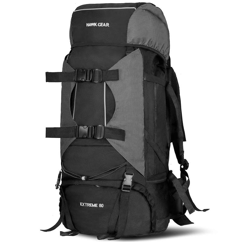 ワールドスポーツオンライン HAWK GEAR ホークギア バックパック 80 L 大容量 防水 アウトドア 防災 災害 登山 旅行 ダークグレー