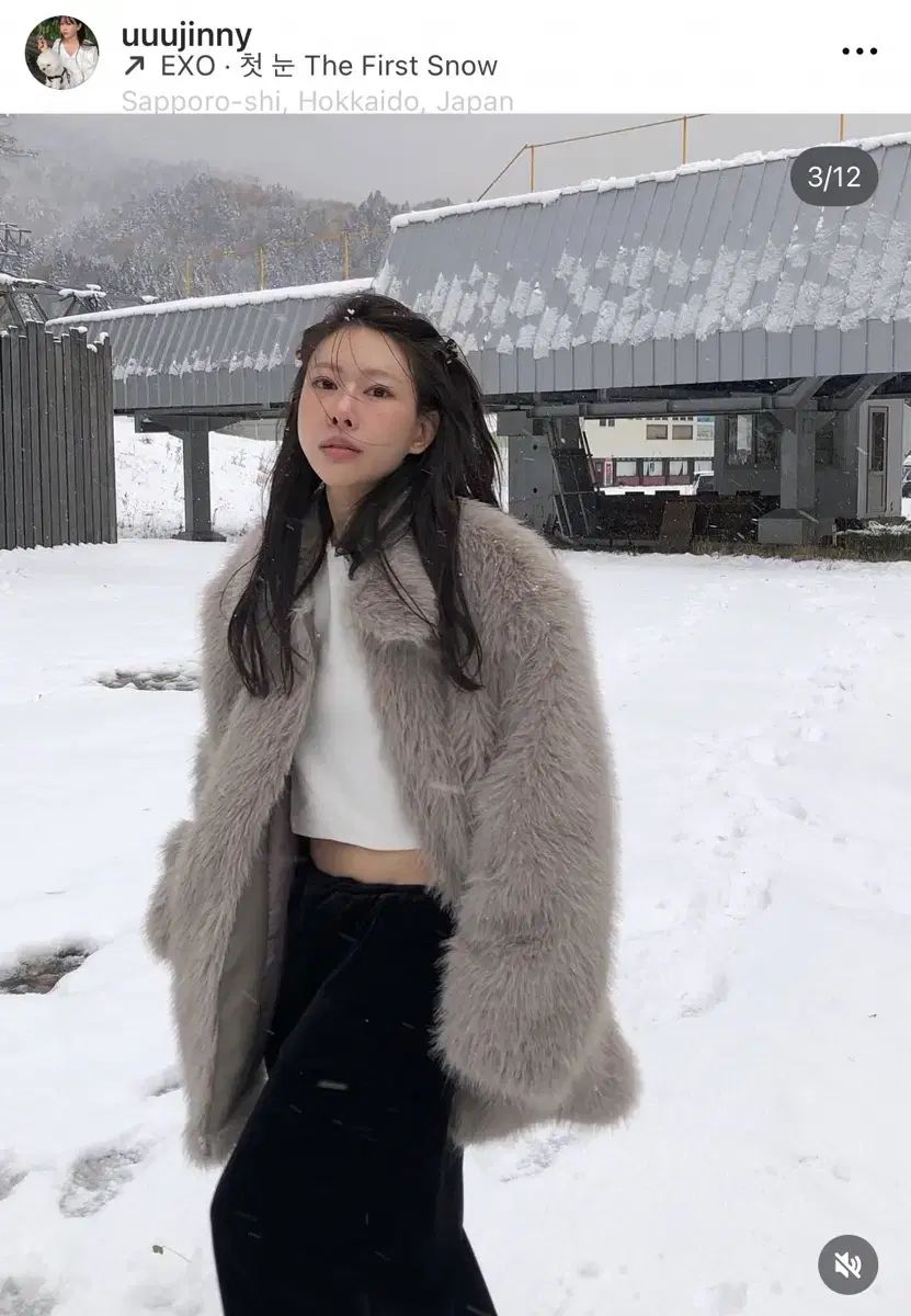 ポエト フラップファー ジャケット グレー