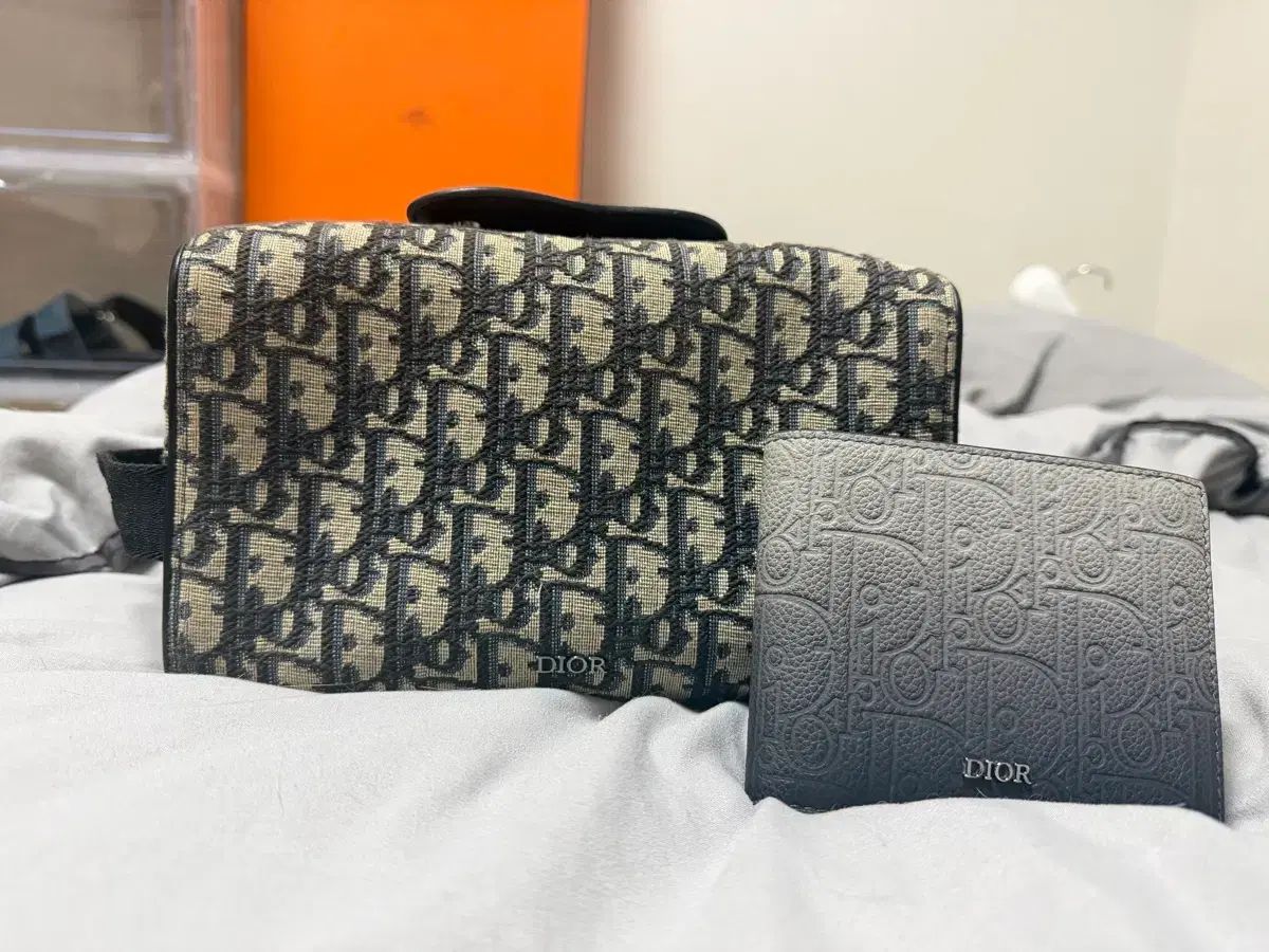 ディオール リング トートリー オブリーク ジャカード ベージュ ポーチバッグ