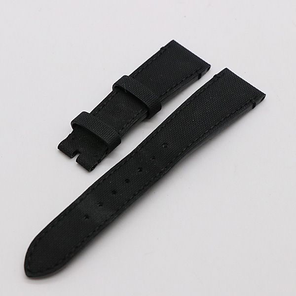 ゼニス 替えベルト 2018 822 AB 0102 ブラック キャンバス レザー 20ｍｍ用 メンズ腕時計 2000000 NSK KMR