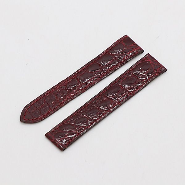 カルティエ 純正 ベルト ボルドー 18mm メンズ時計 2000000 NSK KMR