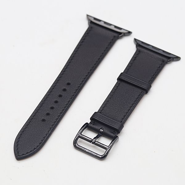 エルメス アップルウォッチ ベルト レザー ブラック Y FM 410 32ｍｍ メンズ レディース腕時計 2000000 NSK KTU
