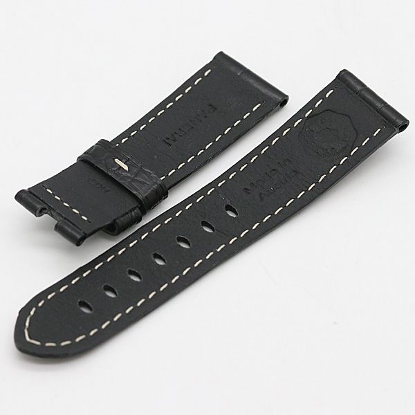 美品 パネライ 純正 ベルト レザー 黒 23mm メンズ腕時計 2000000