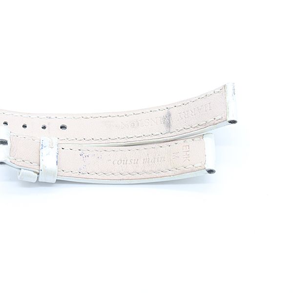 箱付 美品 ハリーウィンストン 純正ベルト レザー ホワイトカラー