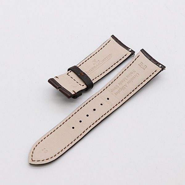 【新品】純正 ジャガー・ルクルト クロコ ストラップ ベルト 14mm ジャガールクルト 純正ベルト レザー 20mm クロコダイル ブラウン