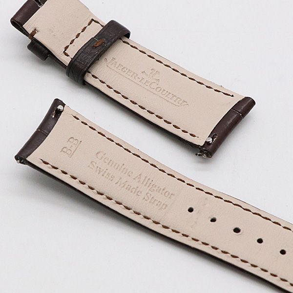 ジャガールクルト 純正ベルト レザー 20mm クロコダイル ブラウン