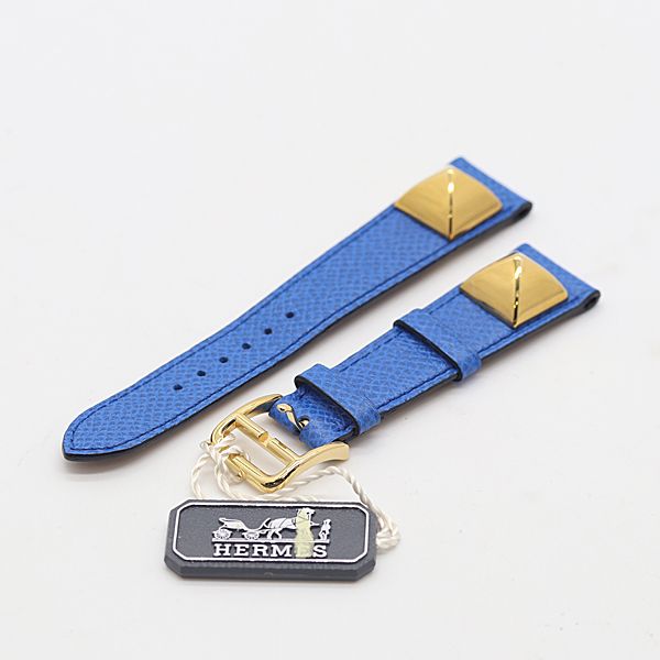 エルメス メドール ベルト ブルー レザー 18ｍｍ レディース腕時計 2000000 NSK KTU
