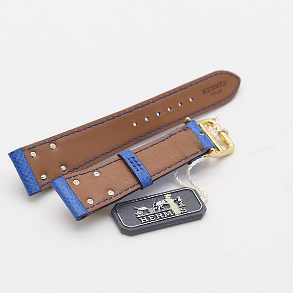 エルメス メドール ベルト ブルー レザー 18ｍｍ レディース腕時計 2000000 NSK KTU