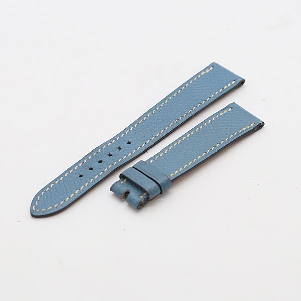 新品未使用 エルメス 腕時計 純正ベルト ブルー エルメス 純正ベルト ライトブルー レザー 15mm レディース腕時計