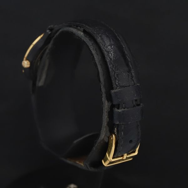 QZ グッチ ラウンド 黒文字盤 レディース腕時計 2000000 NSK KRK