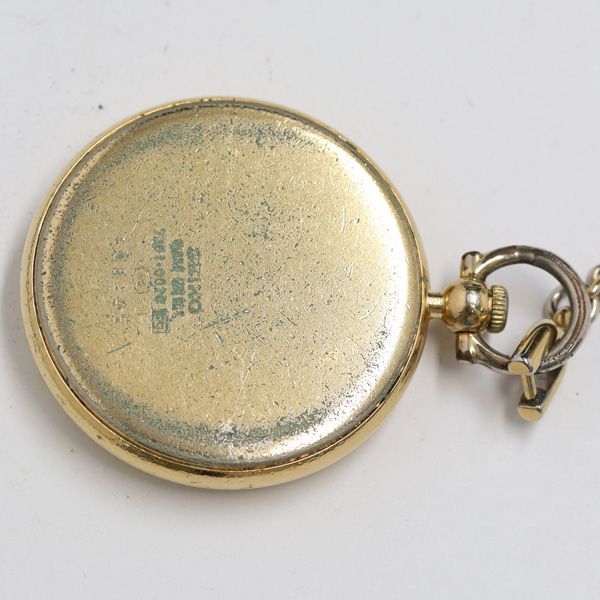 セイコー 7N01-0020 QZ ゴールド文字盤 懐中時計 KRH 2000000 NSK