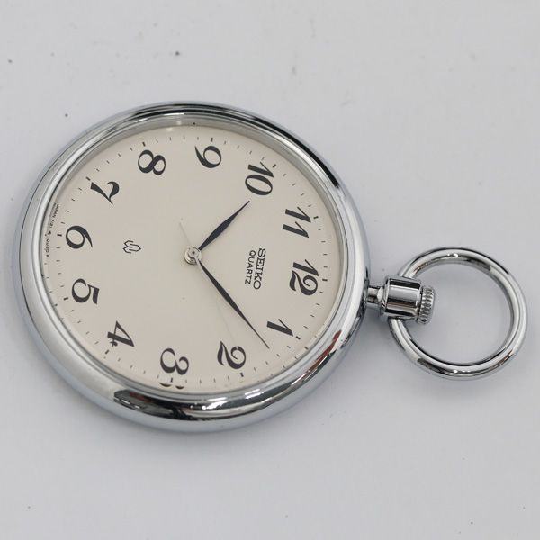 セイコー 7121-0010 QZ 白文字盤 懐中時計 KRH 2000000 NSK - メルカリ