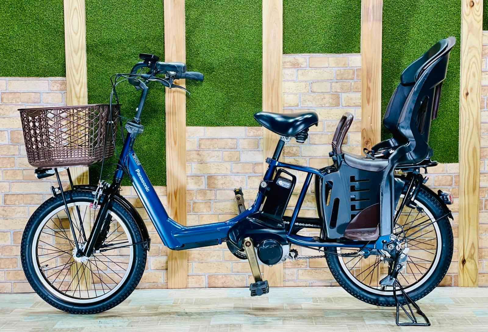  超 アニーズ 大容量バッテリー パナソニック 12 AHバッテリー 電動アシスト自転車 完成車 子供乗せ 20インチ 自転車本体 H 1586 チャイルドシート付き 電動アシスト自転車