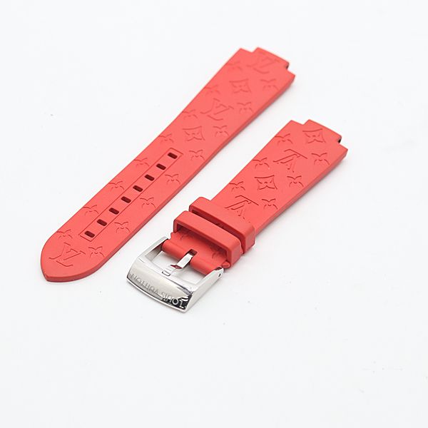 美品 ルイヴィトン タンブール用 純正 ラバー ベルト ボルドー/レッド