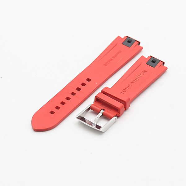 美品 ルイヴィトン タンブール用 純正 ラバー ベルト ボルドー/レッド