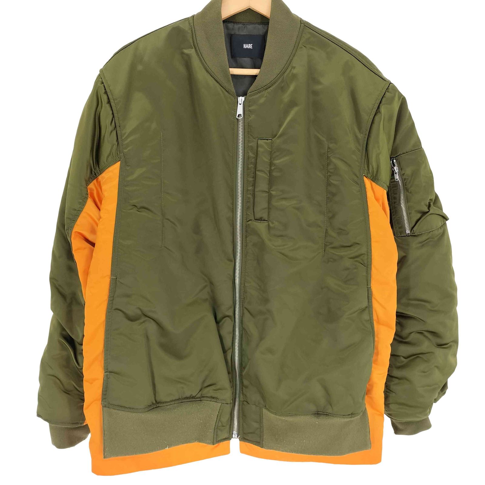 ハレ HARE サイドZIPレイヤードMA-1 メンズ  F