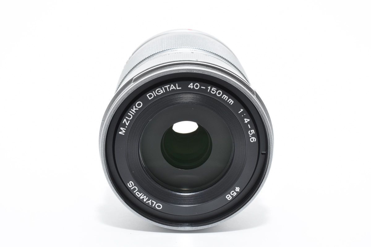 良品 OLYMPUS M.ZUIKO DIGITAL 40-150mm F4-5.6 R ED MSC シルバー