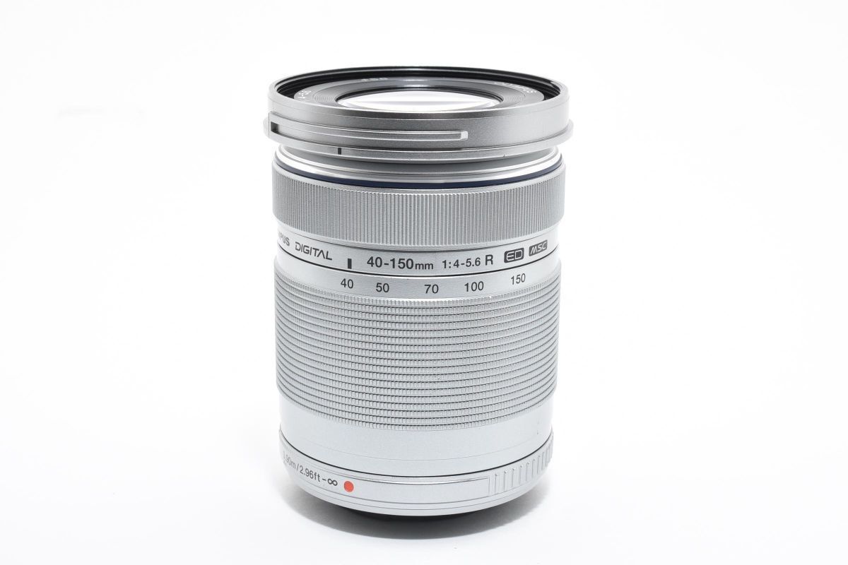 良品 OLYMPUS M.ZUIKO DIGITAL 40-150mm F4-5.6 R ED MSC シルバー