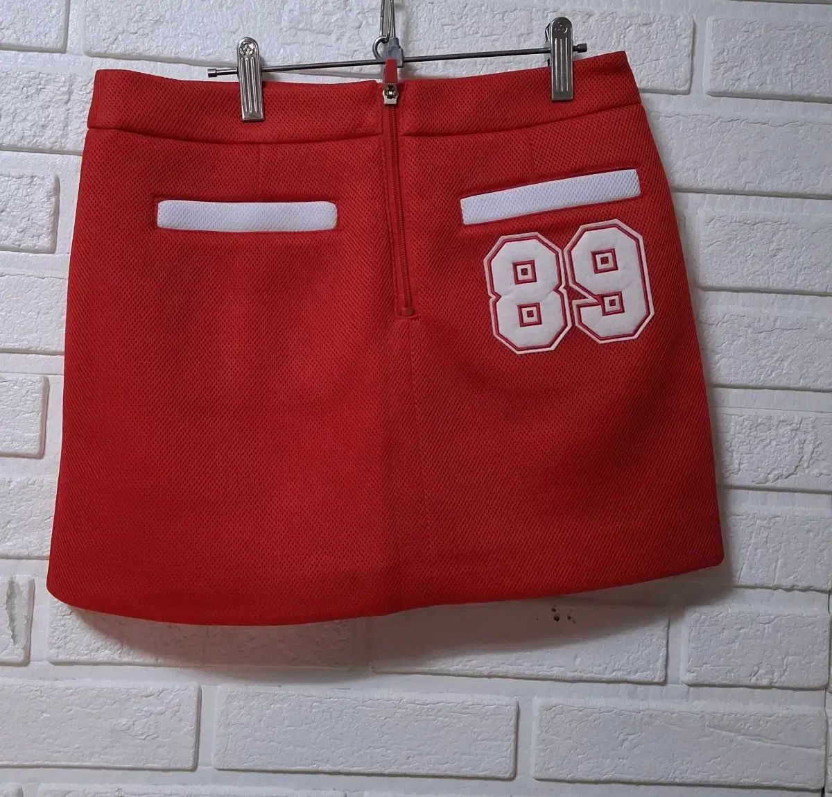 28 29)パーリーゲイツ GOLF レッド 白 スカート キュロット - メルカリ